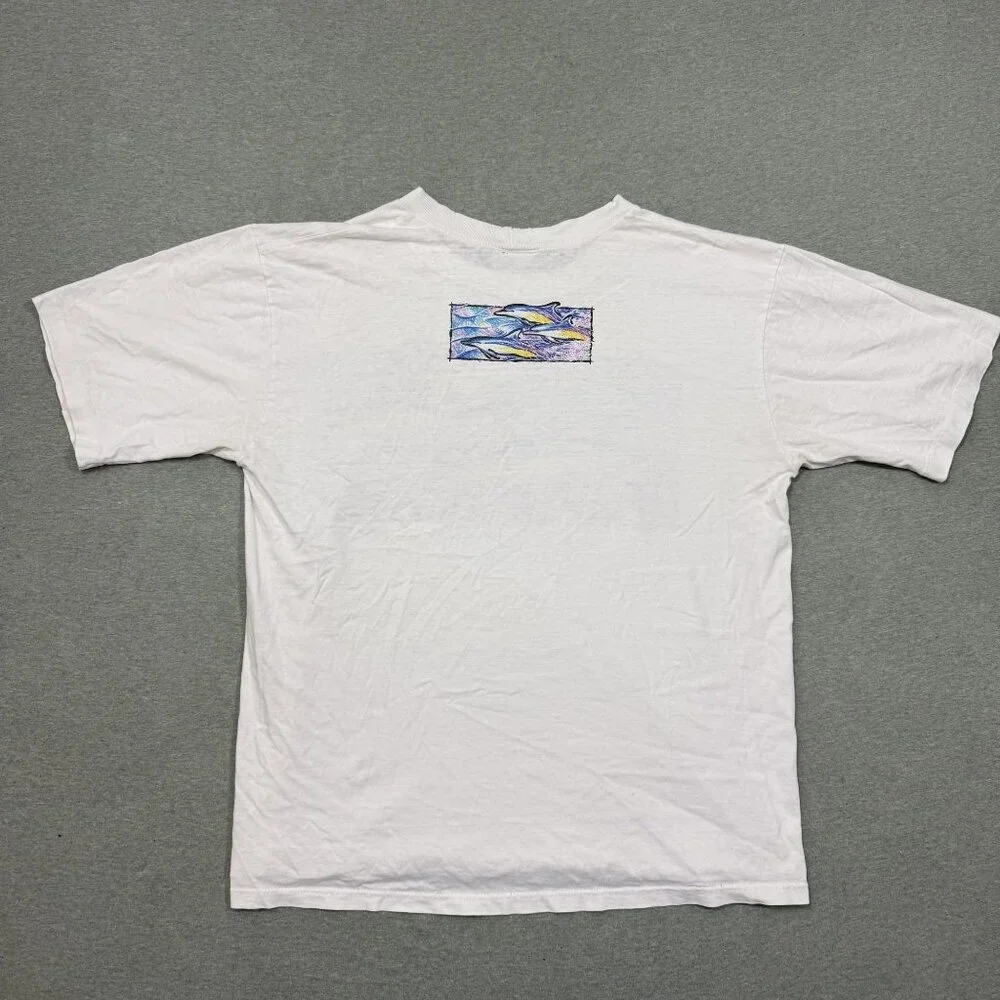 Vintage CrazyShirt Dolphin T-Shirt Large - Picture 5 of 7
